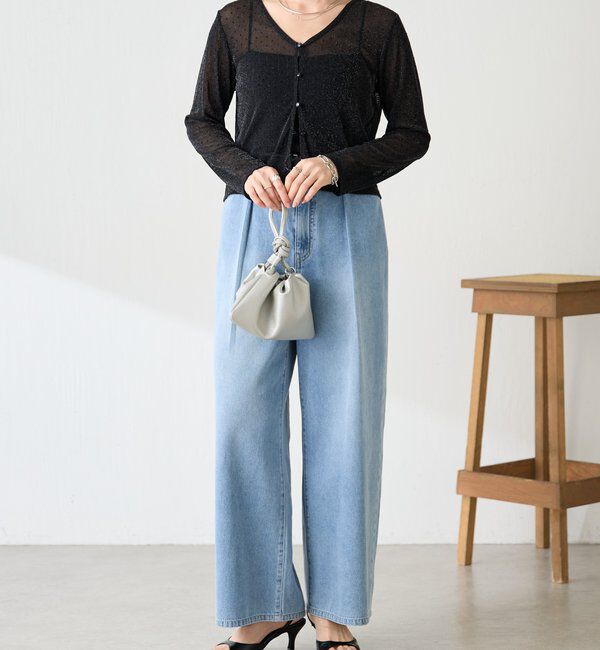  「【トレンドアイテム】シアードットカーディガン」|カーディガン|