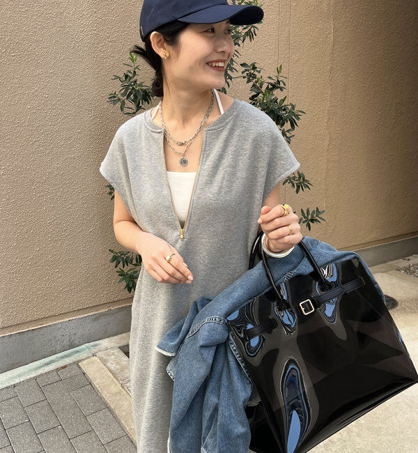  「【SAKURA&times;こっち企画】前後2WAYジップワンピース」|ワンピース|グレー