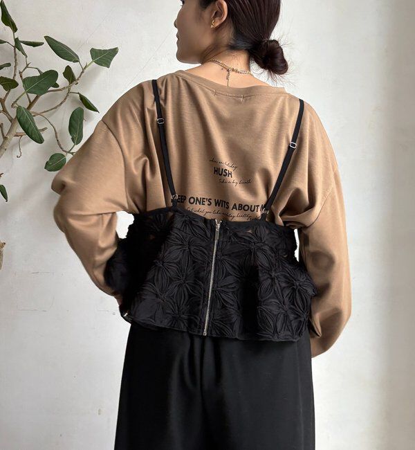  「【WEB限定】チュールフラワーキャミ」|シャツ・ブラウス|