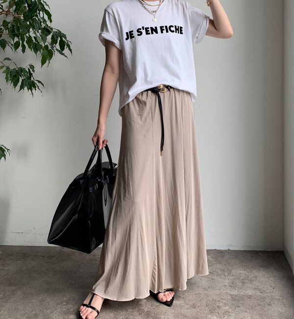  「【夏も快適！】ドライタッチカットフレアスカート」|スカート|