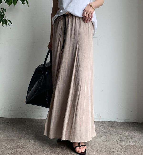  「【夏も快適！】ドライタッチカットフレアスカート」|スカート|