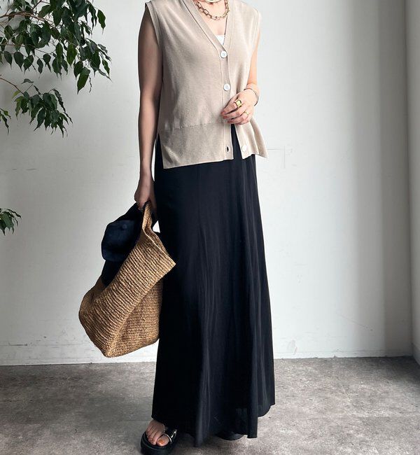  「【夏も快適！】ドライタッチカットフレアスカート」|スカート|