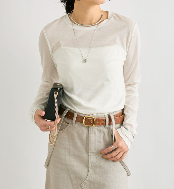  「【MONN.:.(モン)】SHIHOコラボ型押しベルト」|ベルト|