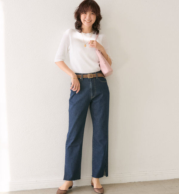  「【MONN.:. (モン)】スクエアバックルスエードベルト」|ベルト|