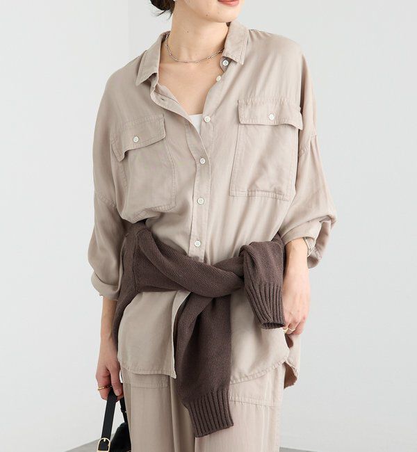  「【セットアップ可】ガーメントダイワイドシャツ」|シャツ・ブラウス|