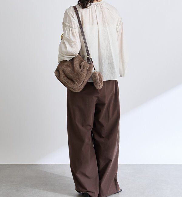  「【こなれ感抜群】ベルテッドワイドパンツ」|チノ|