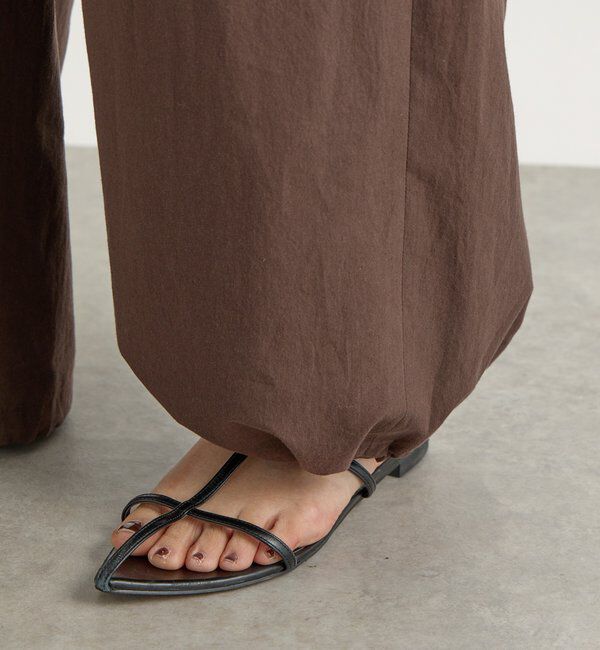  「【こなれ感抜群】ベルテッドワイドパンツ」|チノ|