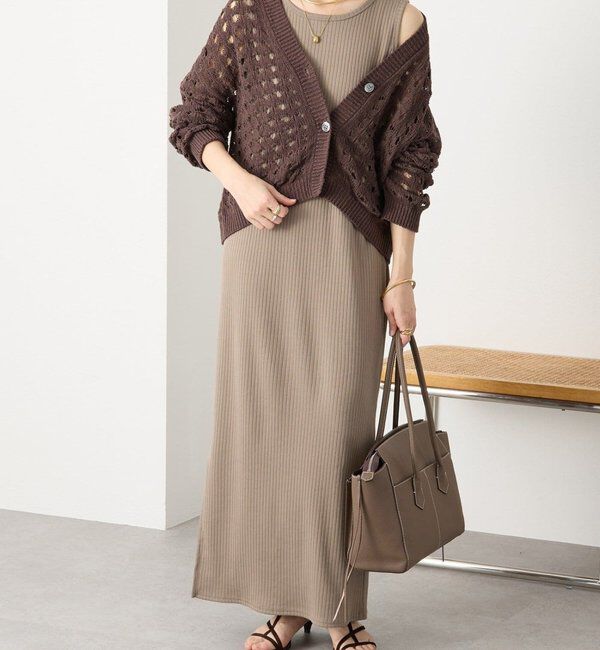  「【シリーズ累計販売数一万枚突破！】2WAYリブタンクワンピース」|ワンピース|