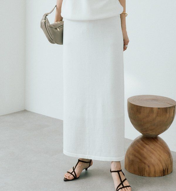  「【セットアップ可】ギマコットンセミマーメイドスカート」|スカート|オフホワイト