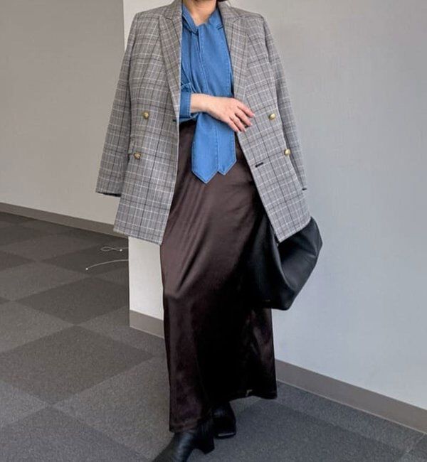  「【ルミネ限定カラー】【手洗い可能】ストレッチサテンタイトスカート」|スカート|