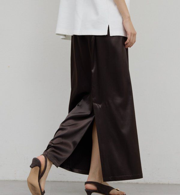  「【ルミネ限定カラー】【手洗い可能】ストレッチサテンタイトスカート」|スカート|