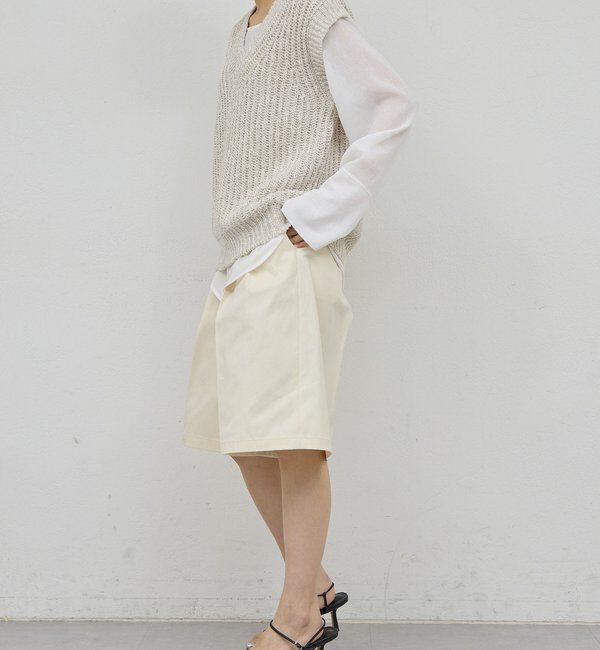  「【HERITANOVUM】リネンコットンニットベスト」|ニット・セーター|