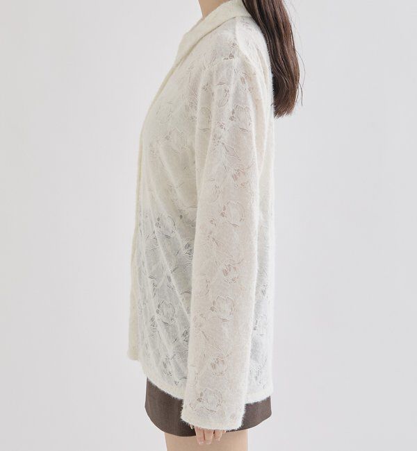  「襟付きシャギーカーディガン」|Tシャツ・カットソー|