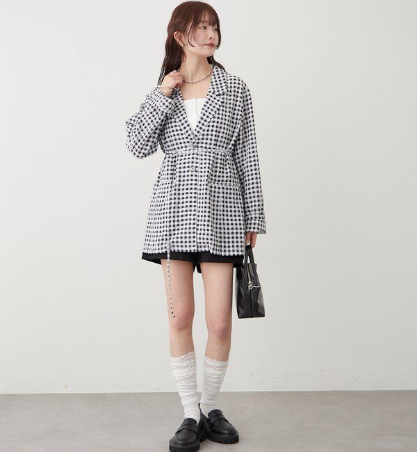  「ベルト付きシアージャケット」|その他|