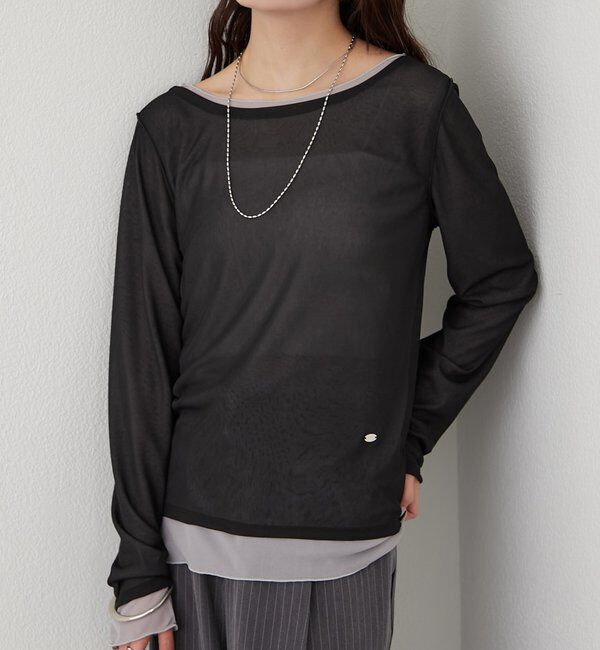  「レイヤードシアーロンT」|Tシャツ・カットソー|