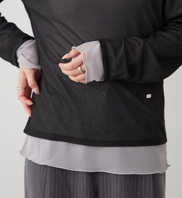  「レイヤードシアーロンT」|Tシャツ・カットソー|