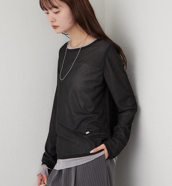  「レイヤードシアーロンT」|Tシャツ・カットソー|