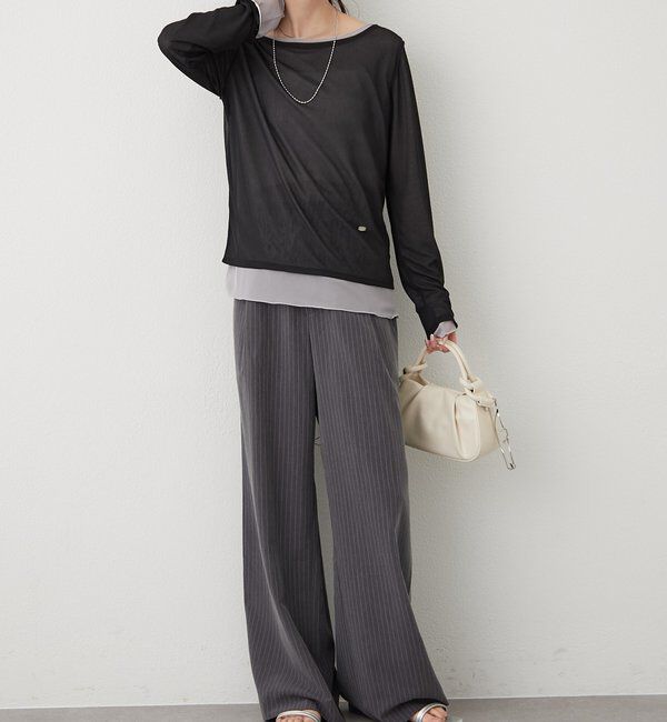  「レイヤードシアーロンT」|Tシャツ・カットソー|