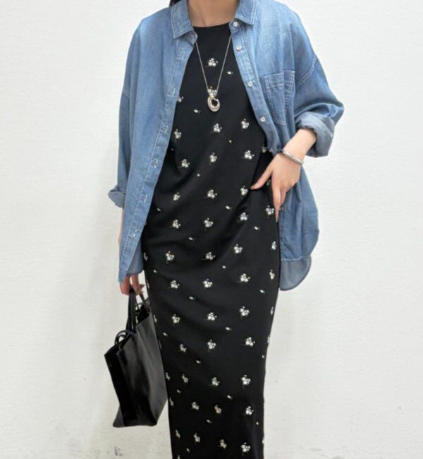  「【@_shirabe.s_コラボ】シアーデニムタックシャツ」|シャツ・ブラウス|