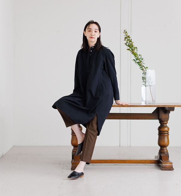 collex「タックフレアオックスワンピース」|ワンピース|ブラック