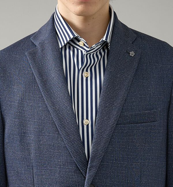 ABAHOUSE「【セットアップ対応】チェック柄 ライトポンチ ジャケット / FLEX JACK」|テーラードジャケット|