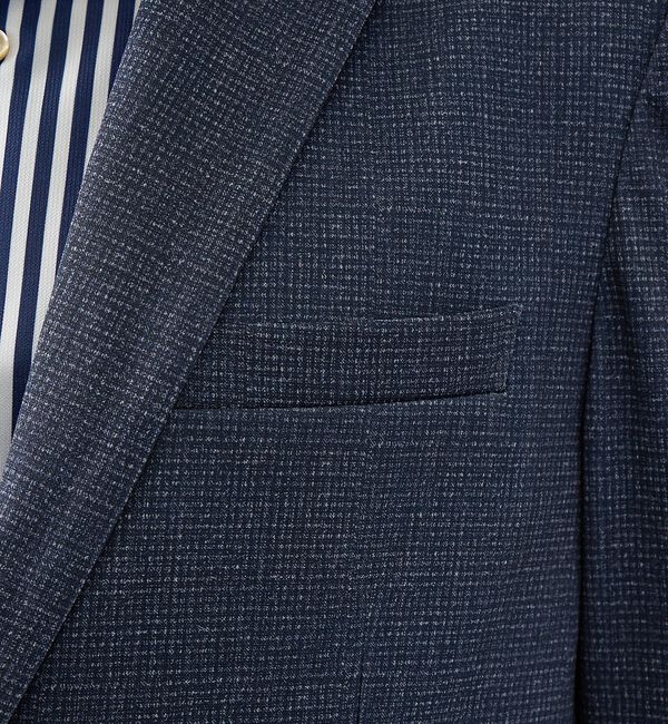 ABAHOUSE「【セットアップ対応】チェック柄 ライトポンチ ジャケット / FLEX JACK」|テーラードジャケット|