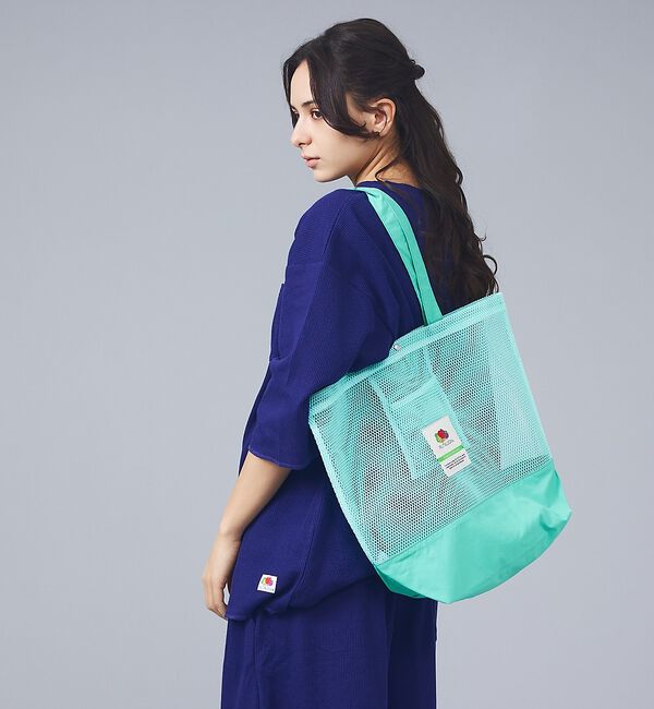 ABAHOUSE「【FRUIT OF THE LOOM / フルーツオブザルーム】メッシュトートバ」|トートバッグ|エメラルドグリーン