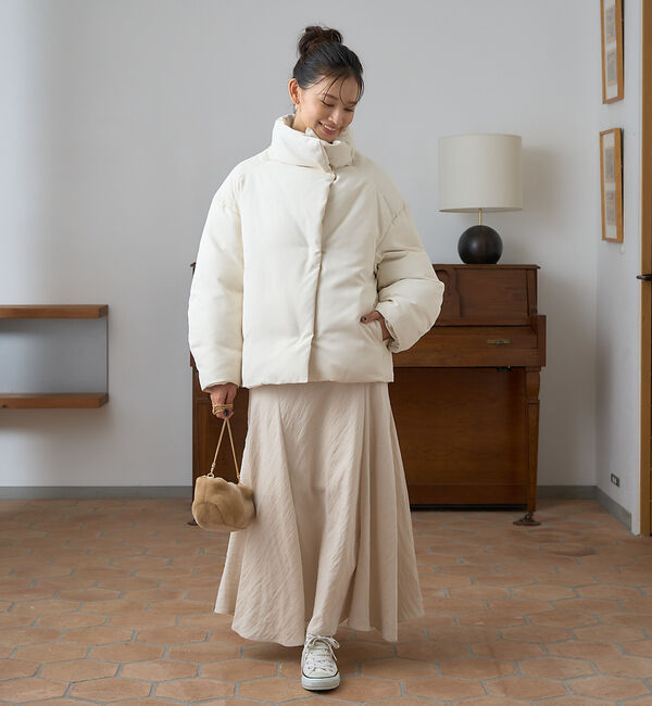 Rouge vif「スタンドカラーダウンコート」|ダウン|