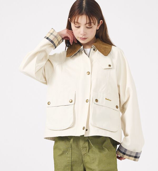 Rouge vif「【Barbour/バブアー】CROPPED BEADNELL  JACKET/バ」|ブルゾン・スタジャン|