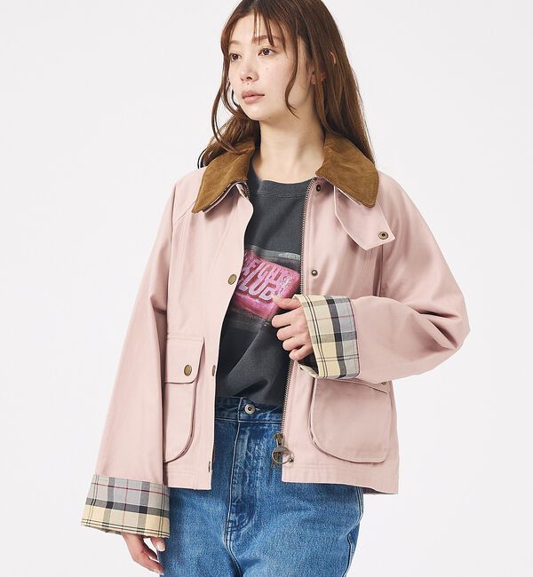 Rouge vif「【Barbour/バブアー】CROPPED BEADNELL  JACKET/バ」|ブルゾン・スタジャン|