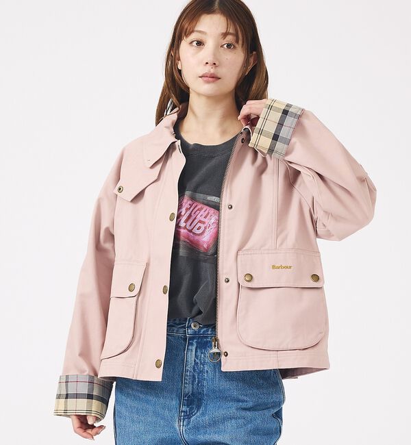 Rouge vif「【Barbour/バブアー】CROPPED BEADNELL  JACKET/バ」|ブルゾン・スタジャン|