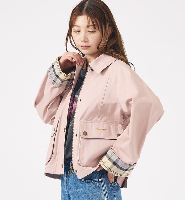 Rouge vif「【Barbour/バブアー】CROPPED BEADNELL  JACKET/バ」|ブルゾン・スタジャン|