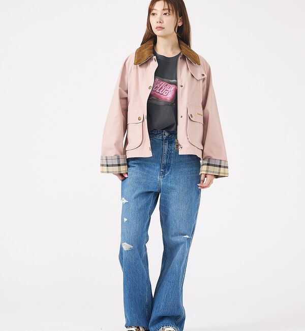 Rouge vif「【Barbour/バブアー】CROPPED BEADNELL  JACKET/バ」|ブルゾン・スタジャン|