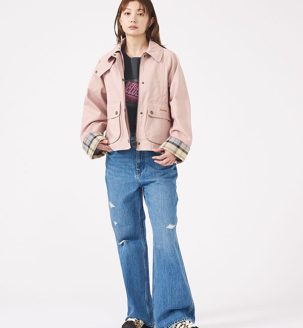 Rouge vif「【Barbour/バブアー】CROPPED BEADNELL  JACKET/バ」|ブルゾン・スタジャン|