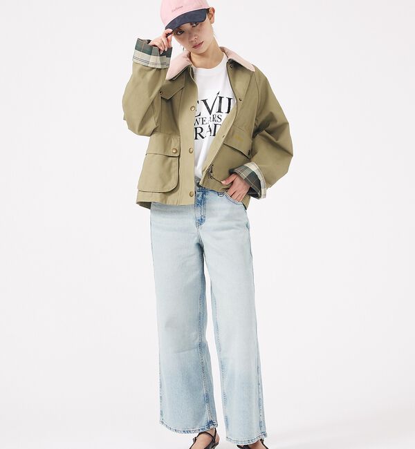 Rouge vif「【Barbour/バブアー】CROPPED BEADNELL  JACKET/バ」|ブルゾン・スタジャン|