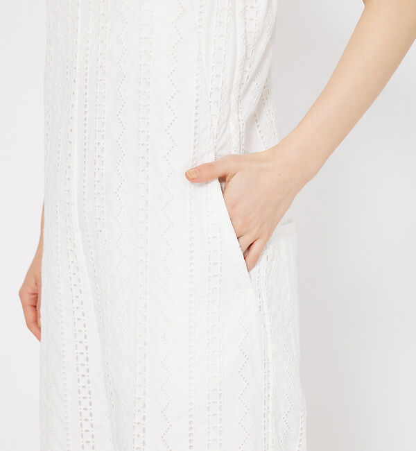 qualite「オーバーレースサロペット」|オールインワン|