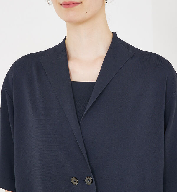 qualite「【セットアップ対応】接触冷感/レーヨンナイロンニットジャケット」|その他|