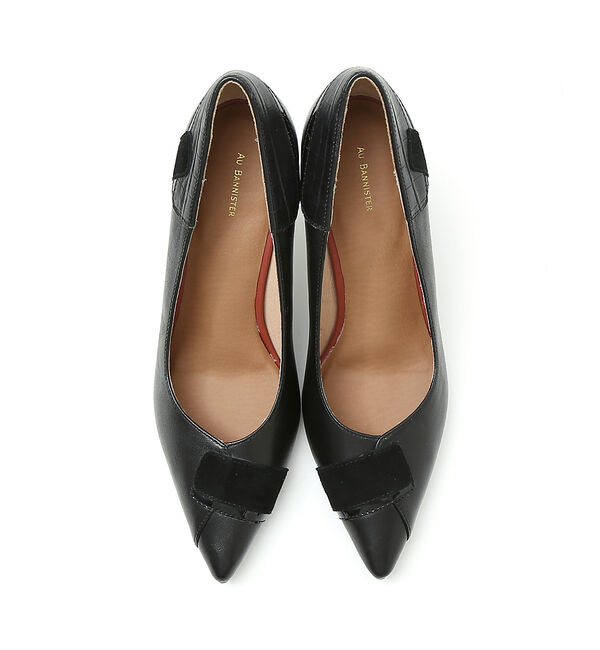 AU BANNISTER「ポインテッドパッチワーク8cmヒールパンプス」|パンプス|