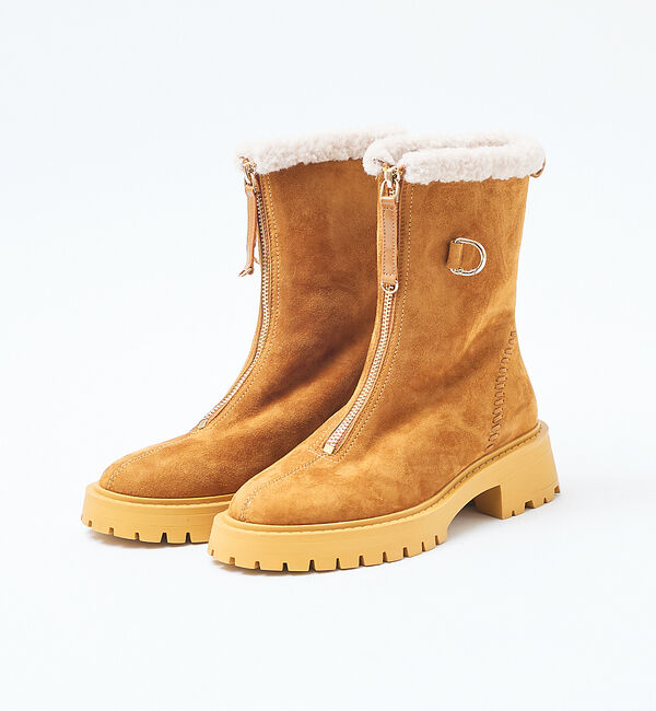 AU BANNISTER「軽量タンクソール フロントジップブーツ」|ショートブーツ|