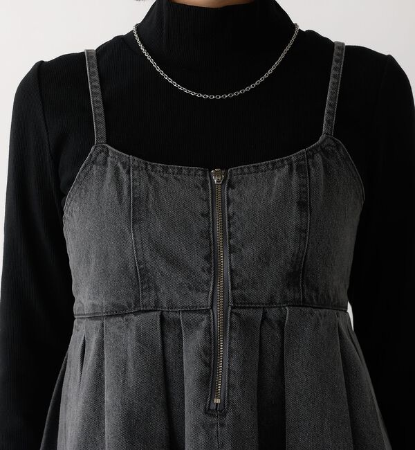 abahouse mavie「ウォッシュドデニムキャミ/レイヤード/バックリボン/春服/夏服」|キャミソール|