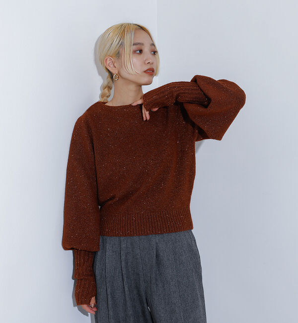 NOMINE「スパンコール ラメ ニット」|ニット・セーター|