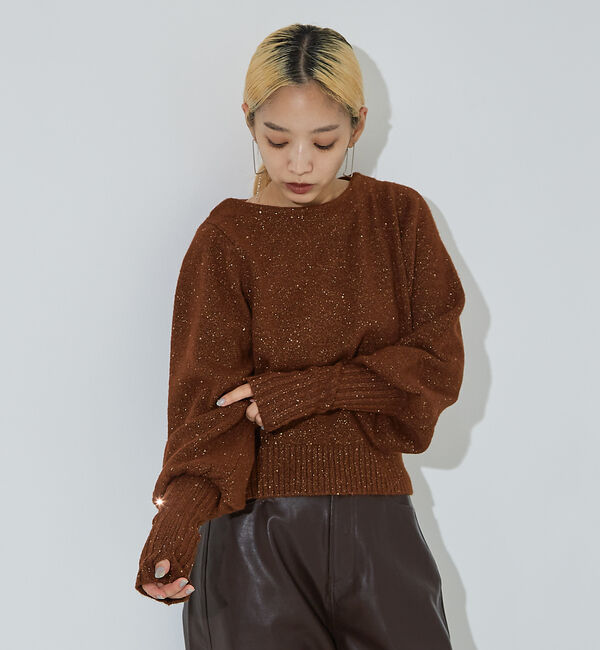 NOMINE「スパンコール ラメ ニット」|ニット・セーター|