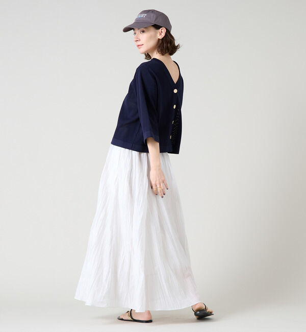 Liesse「メッシュ編みニットトップス」|ニット・セーター|