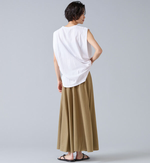 Liesse「【定番】ニュアンスノースリーブカットソー」|Tシャツ・カットソー|