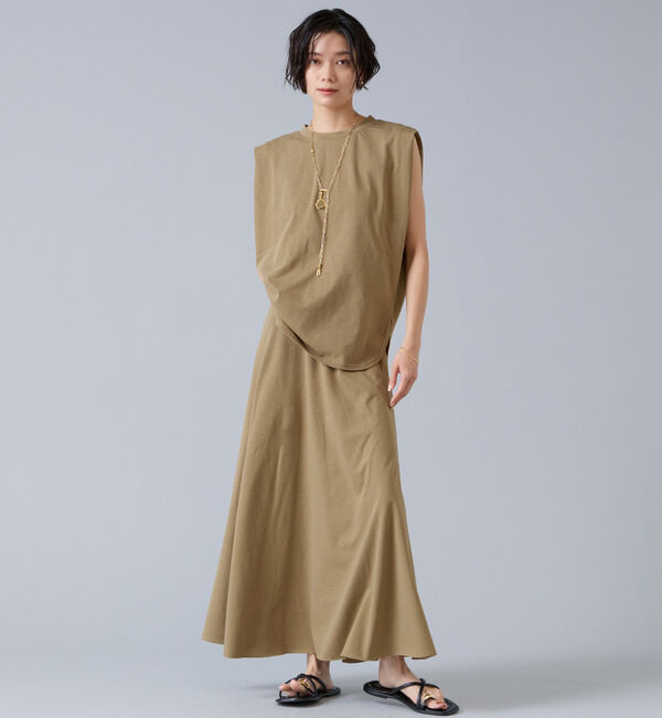 Liesse「【定番】カットソーフレアスカート」|スカート|