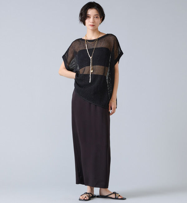 Liesse「マルチウェイメッシュスリッニット」|ニット・セーター|