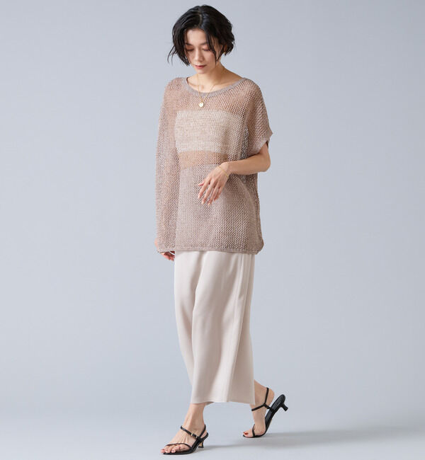 Liesse「マルチウェイメッシュスリッニット」|ニット・セーター|