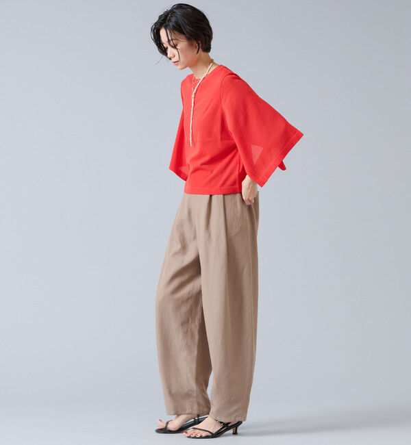 Liesse「クロップドワイドニット」|ニット・セーター|