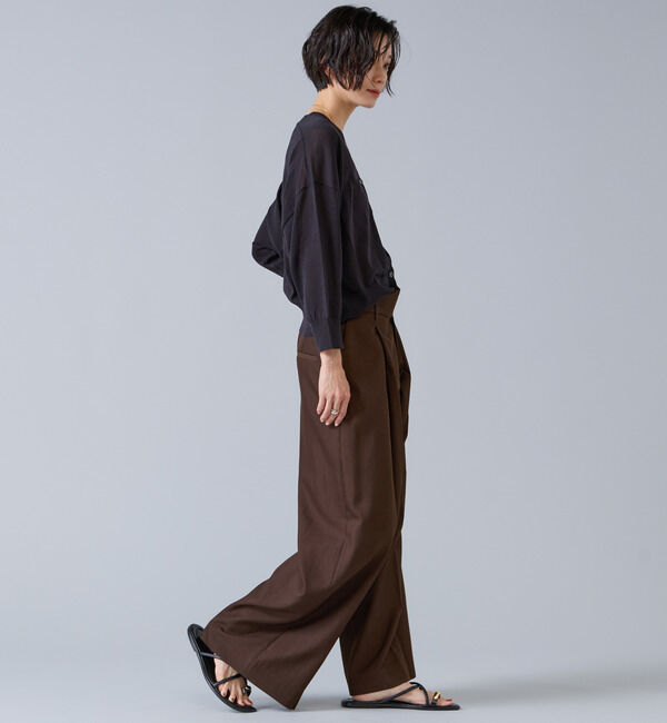 Liesse「V開きカーディガン」|カーディガン|