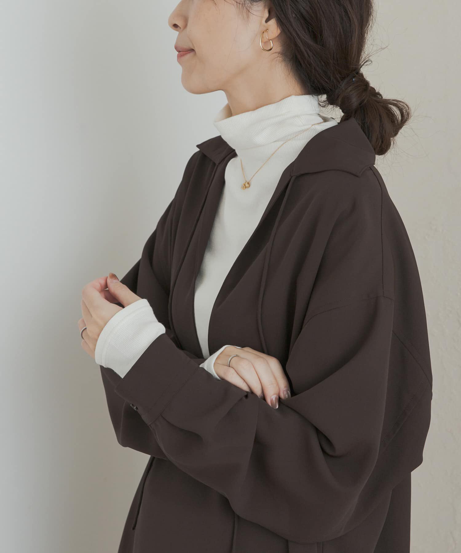 URBAN RESEARCH DOORS「ソフトテレコタートルプルオーバー」|Tシャツ・カットソー|